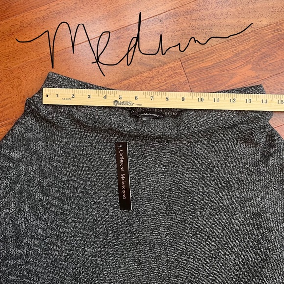 Catherine Malandrino Charcoal A-Line Skirt - Picture 5 of 8